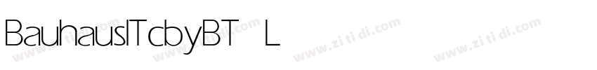 BauhausITcbyBT Light字体转换